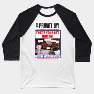 Private Oy! Purim Cover Baseball T-Shirt